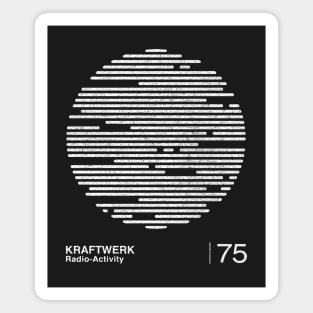 Kraftwerk / Minimalist Graphic Artwork Design Magnet